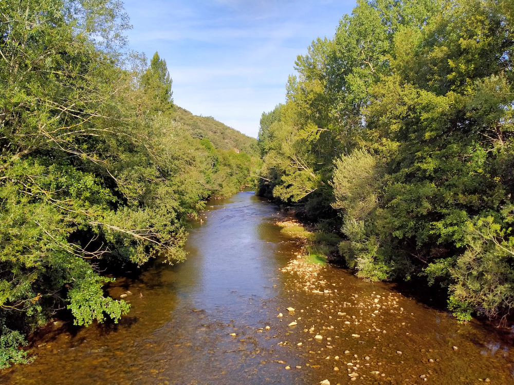 Rio Nela a su paso por Escaño